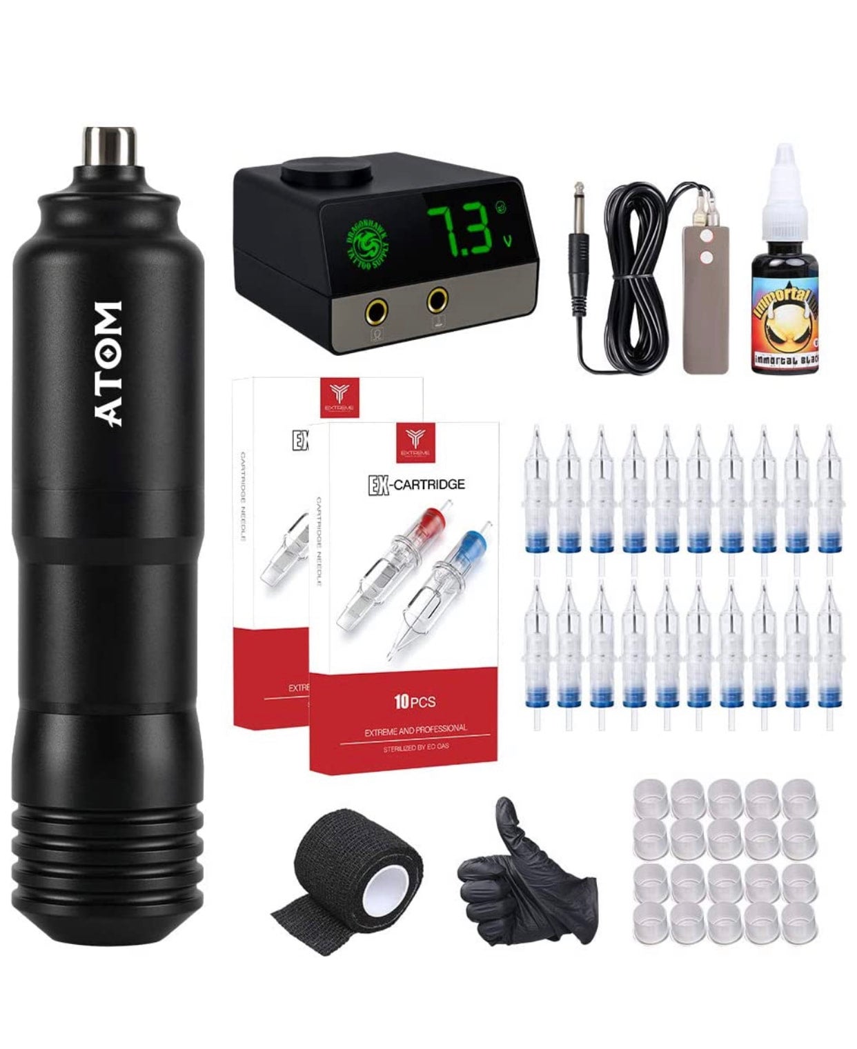 Mast Magi Rotary Tattoo Pen Machine Cartridges U1 Wireless Battery Kit –  MAST TATTOO