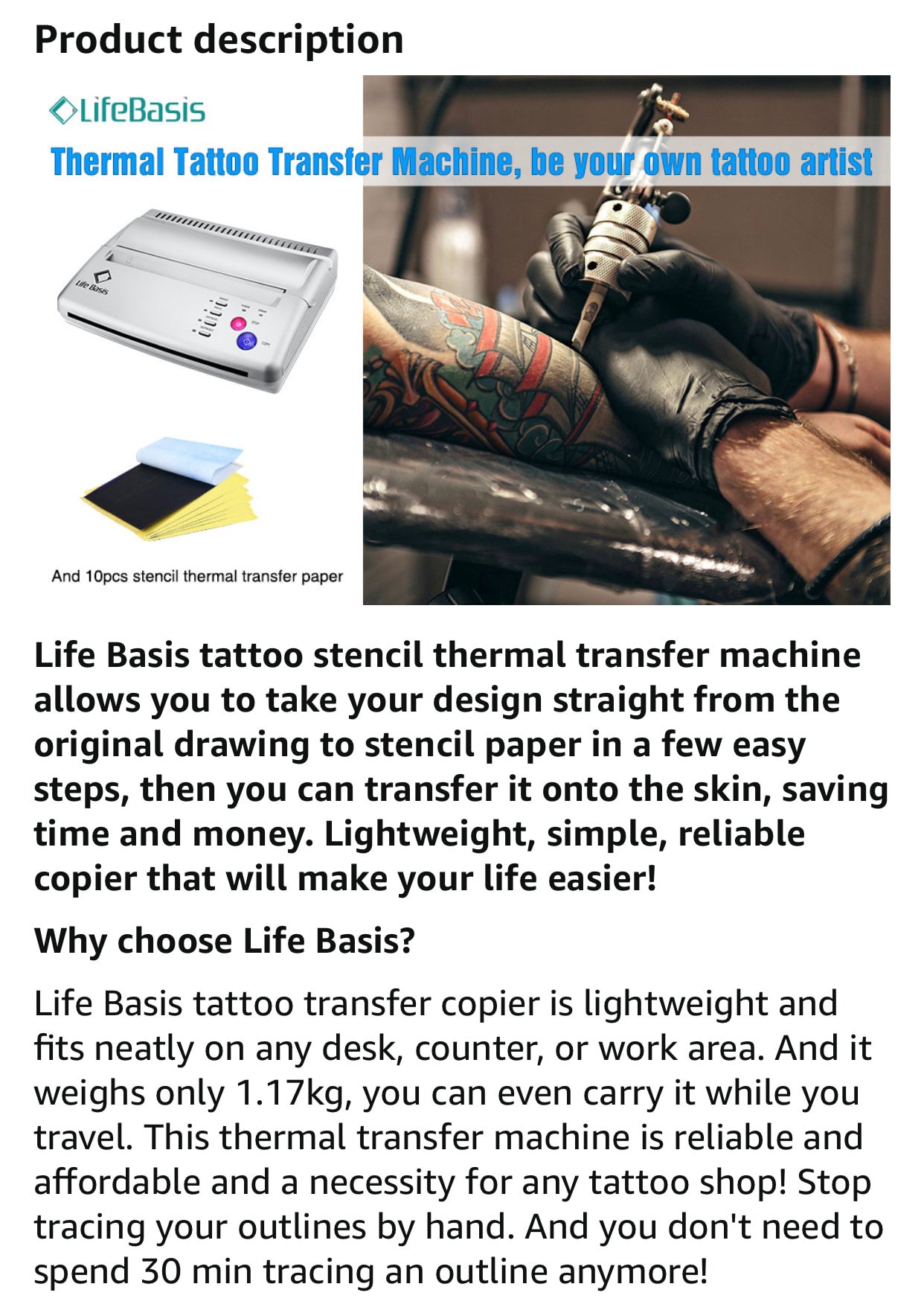 LifeBasis Thermal Stencil Machine Copier