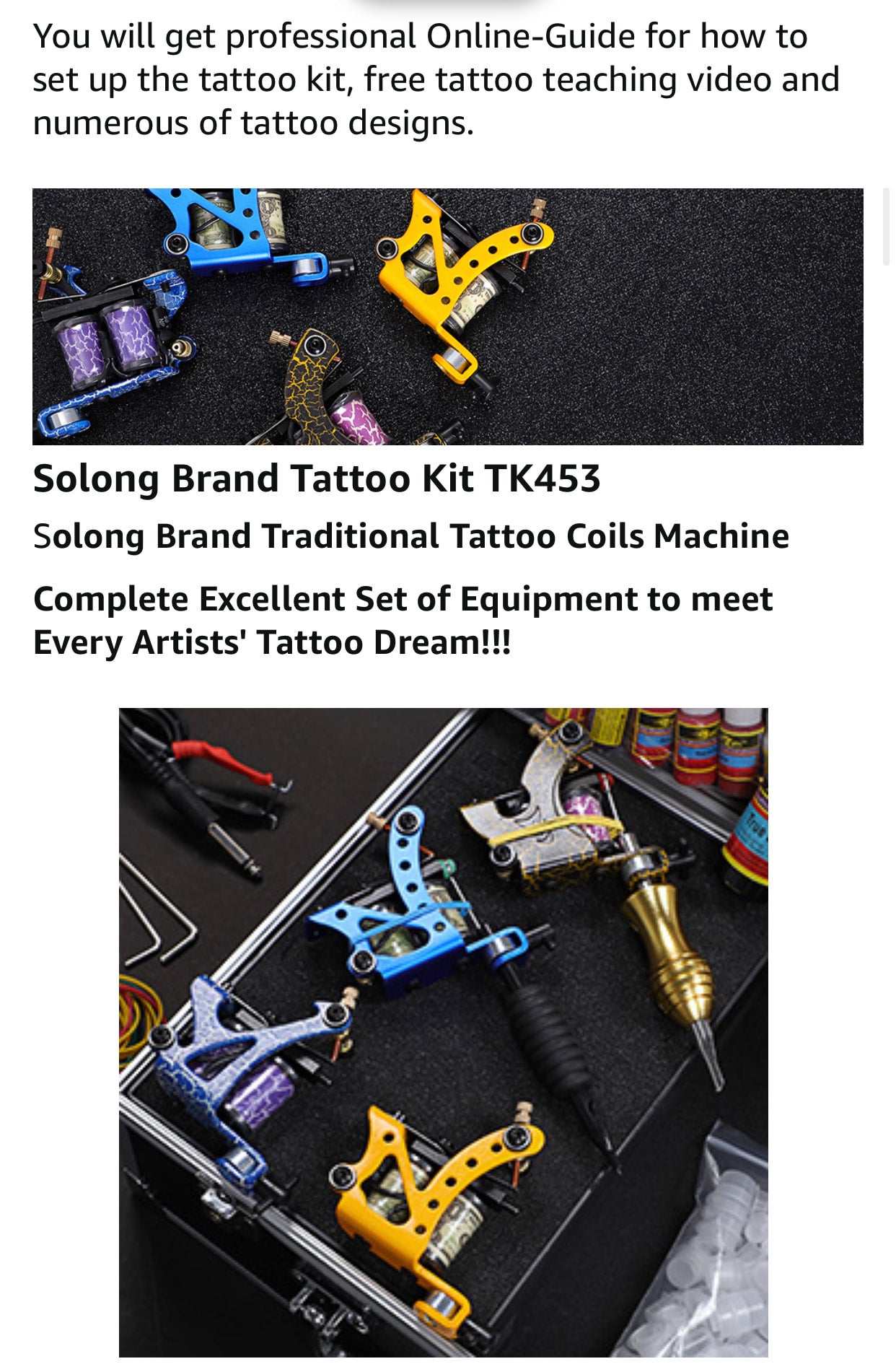 Buy Yosoo Dragonfly Rotary Tattoo Machine Shader Tatoo Motor Gun Kits(Not  Include Tattoo Needle)(Black) Online at Lowest Price Ever in India | Check  Reviews & Ratings - Shop The World